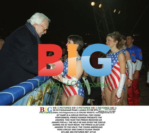 Prince Rainier Presents Circus Festival Awards