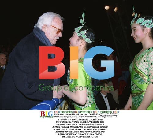 Prince Rainier Presents Circus Festival Awards