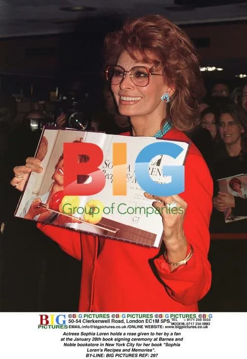 Sophia Loren at Book Signing