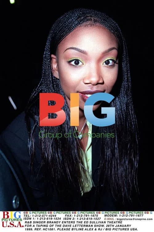Brandy arrives at Ed Sullivan Theatre for Letterman show