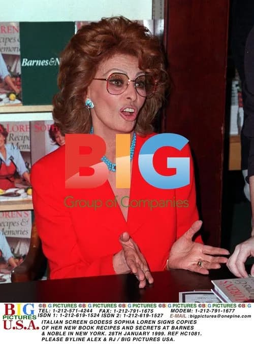 Sophia Loren Book Signing in New York