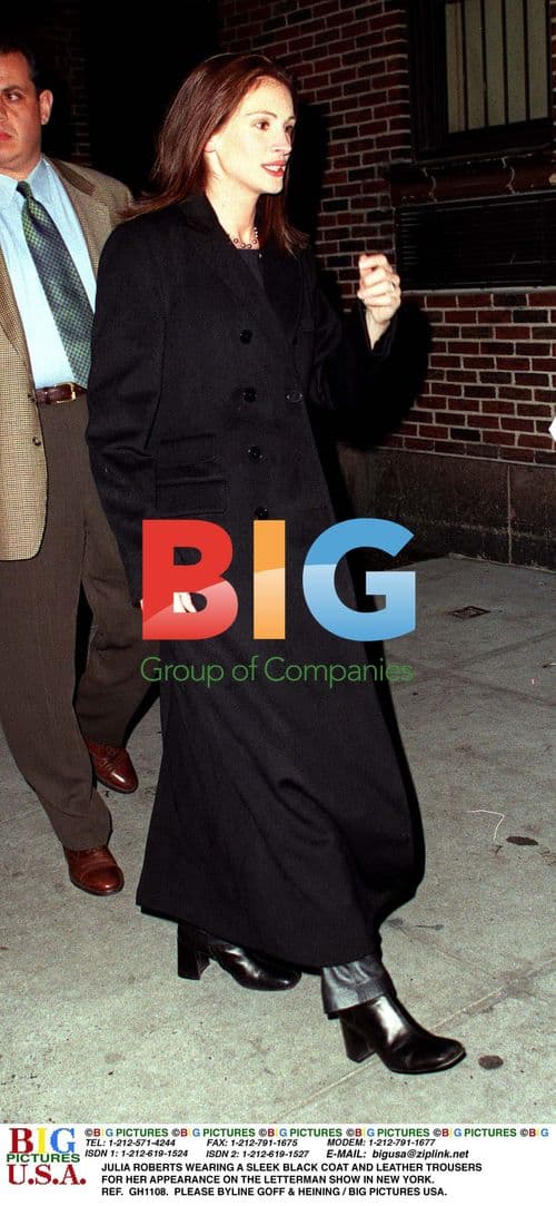 Julia Roberts on Letterman in New York