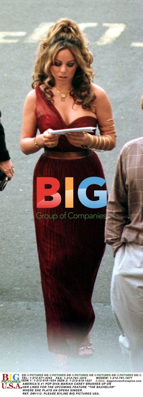 Mariah Carey on the set of "The Bachelor"