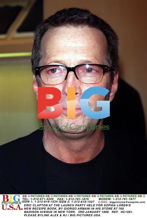 Eric Clapton at Sophia Loren Book Launch
