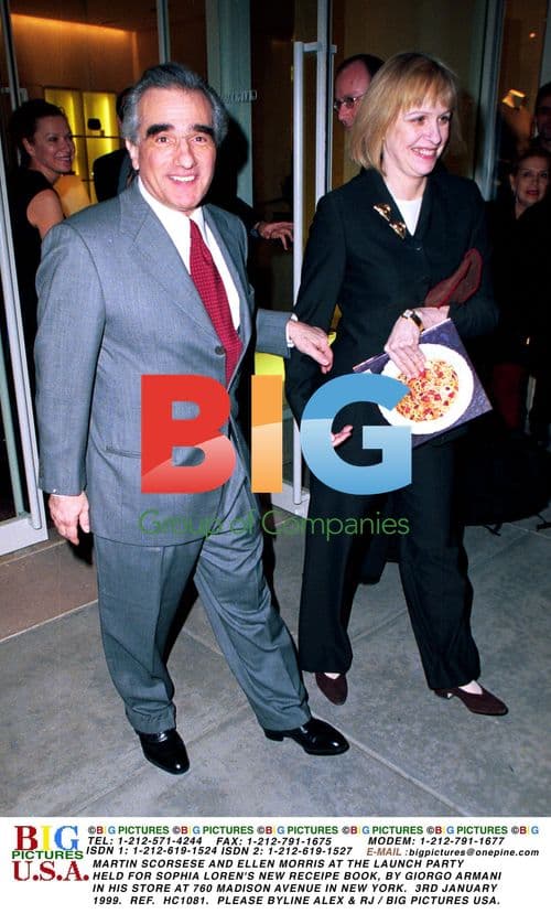 Martin Scorsese and Ellen Morris at Sophia Loren Event