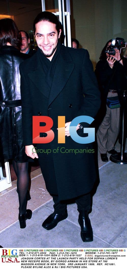 Joaquin Cortes at Sophia Loren's Book Launch