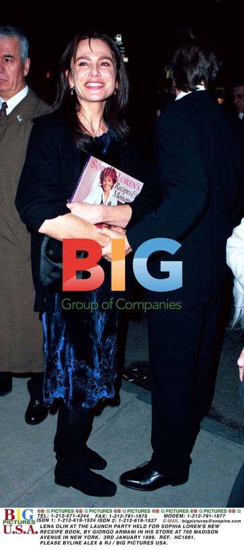 Lena Olin at Sophia Loren Book Launch