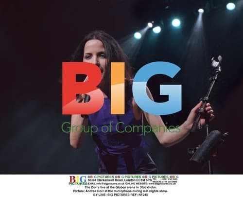 Andrea Corr of The Corrs performing in Stockholm