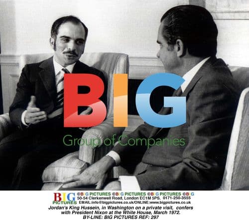 King Hussein and President Nixon at the White House