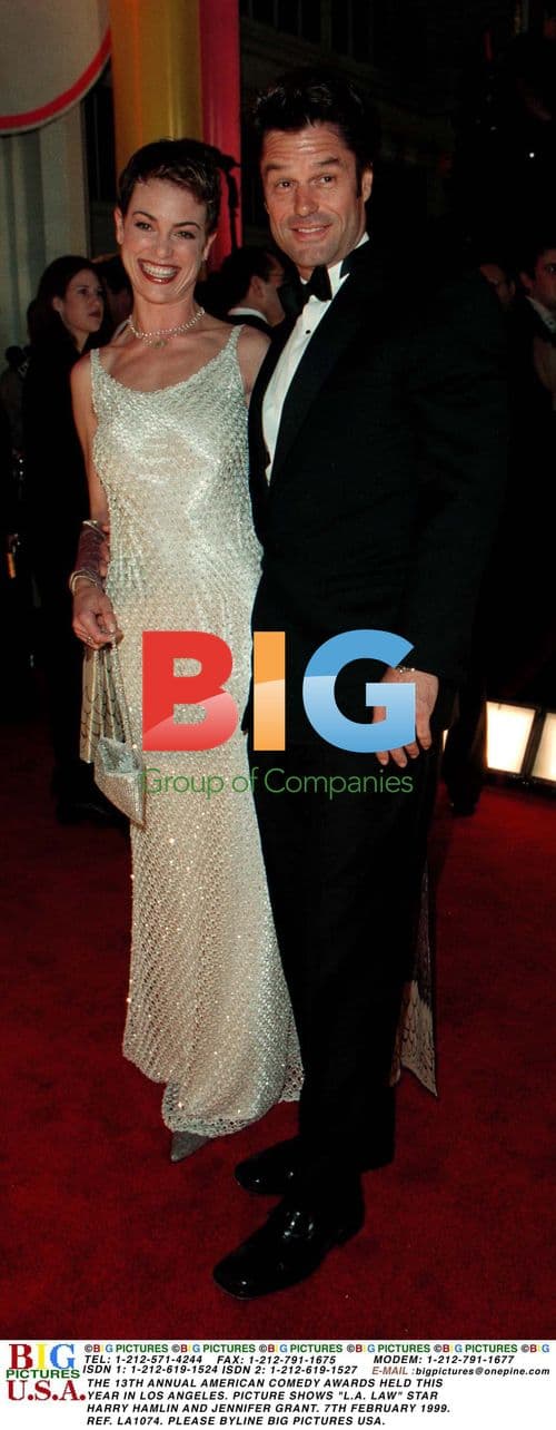 Harry Hamlin and Jennifer Grant at 1999 American Comedy Awards