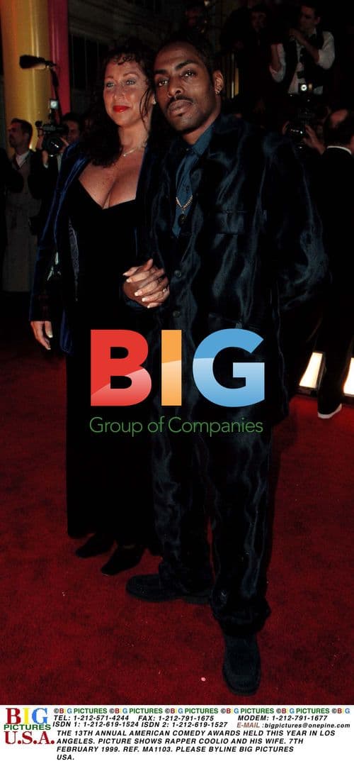 Coolio and wife at American Comedy Awards