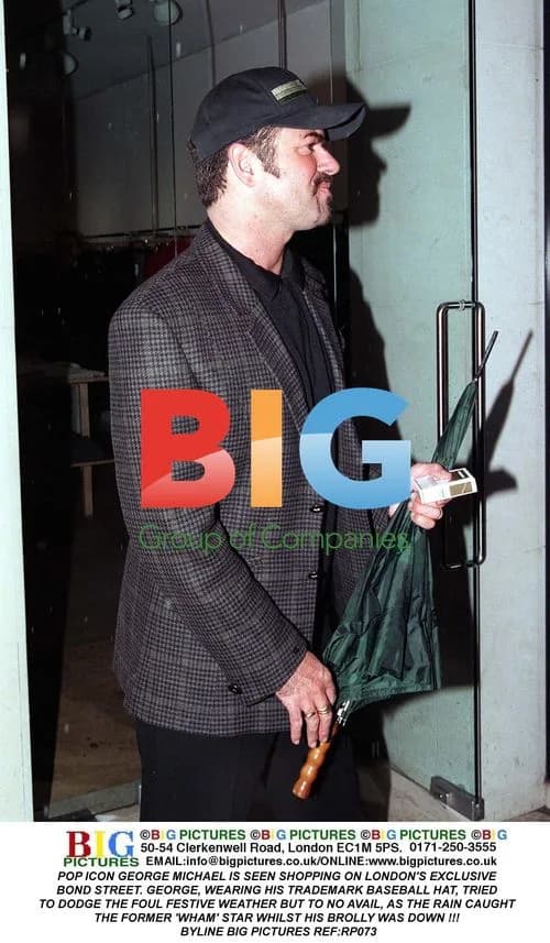 George Michael Spotted Shopping in London