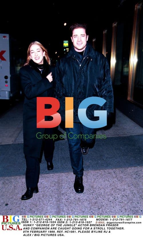 Brendan Fraser out for a stroll