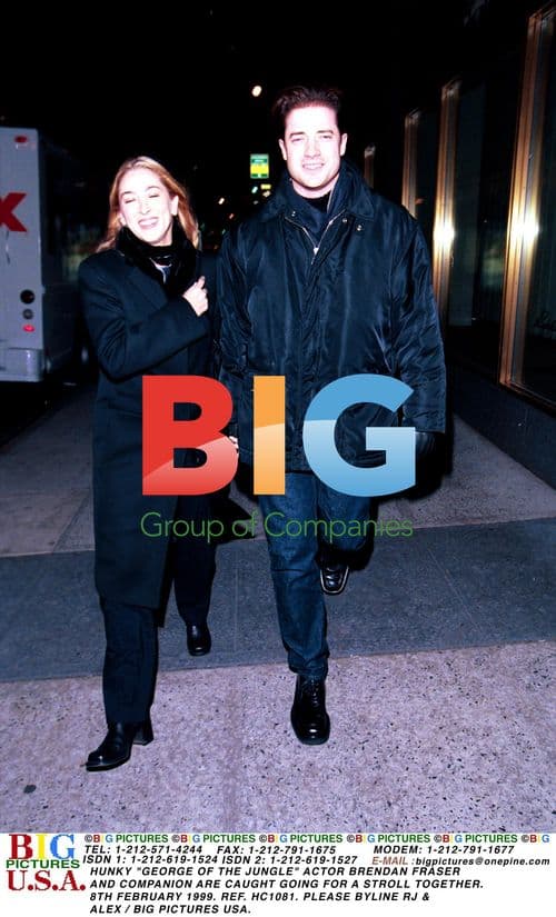 Brendan Fraser Caught on Stroll