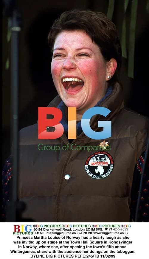Princess Martha Louise laughs at Wintergames opening