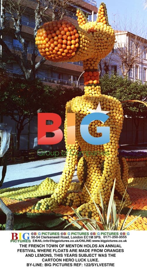 Luck Luke Float at Menton Citrus Festival