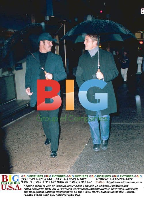 George Michael and Kenny Goss on Valentine's in NYC
