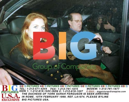 Sarah Ferguson Arrives in Rome