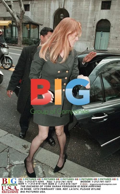 Duchess of York Arriving in Rome