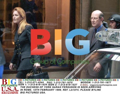 Sarah Ferguson Arrives in Rome
