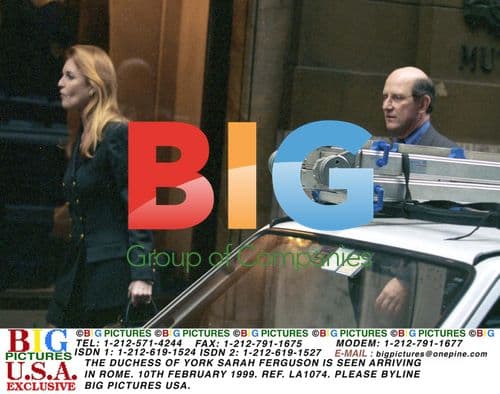 The Duchess of York Arrives in Rome