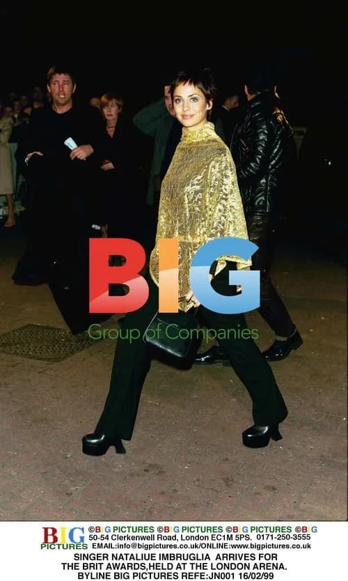 SINGER NATALIE IMBRUGLIA ARRIVES AT BRIT AWARDS