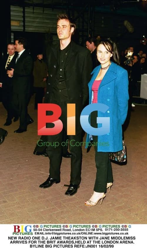 Jamie Theakston and Jane Middlemiss arrive at BRIT Awards