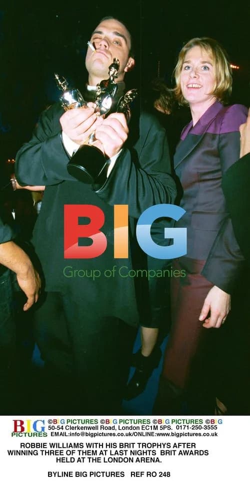 Robbie Williams with BRIT Awards