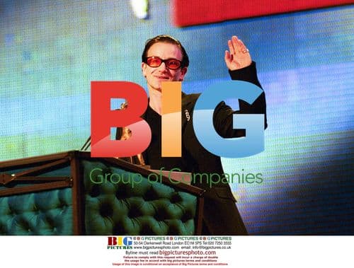 Bono from U2 at BRIT Awards