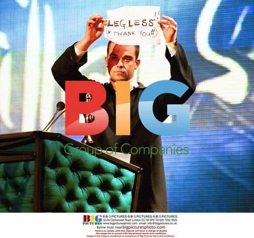 Robbie Williams Brit Award Win