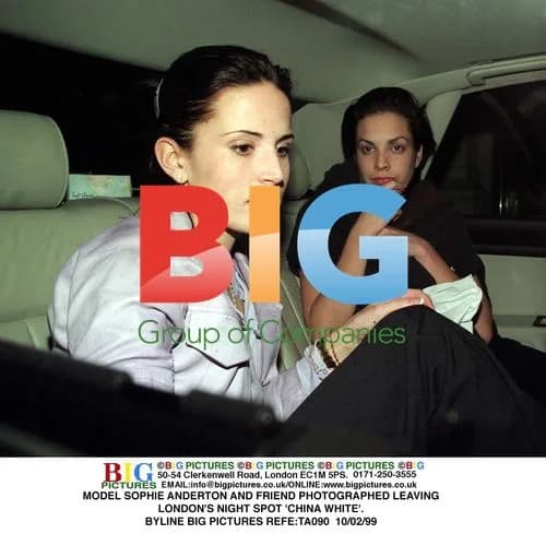 Model Sophie Anderton leaving nightclub