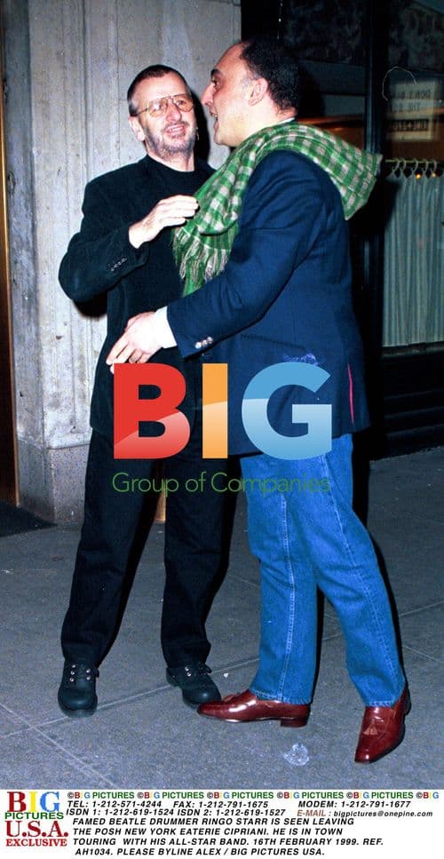 Ringo Starr Leaves Cipriani Restaurant