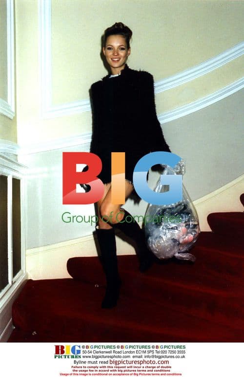 Kate Moss Backstage at London Fashion Show