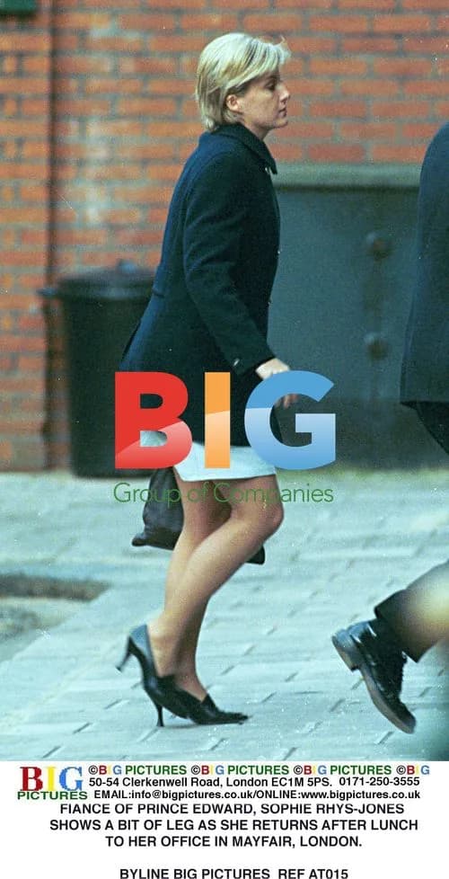 Sophie Rhys-Jones Leaves Office in Mayfair, London