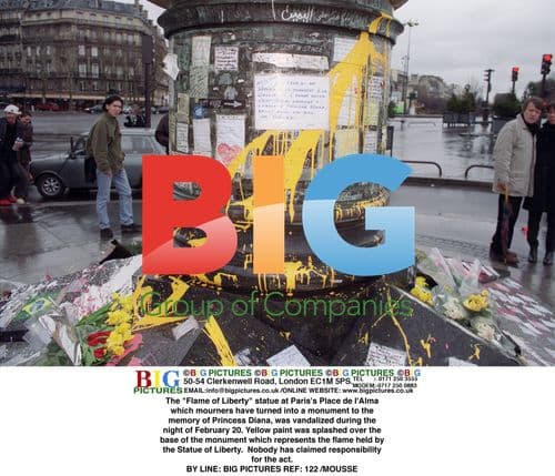 Vandalism at Princess Diana Memorial