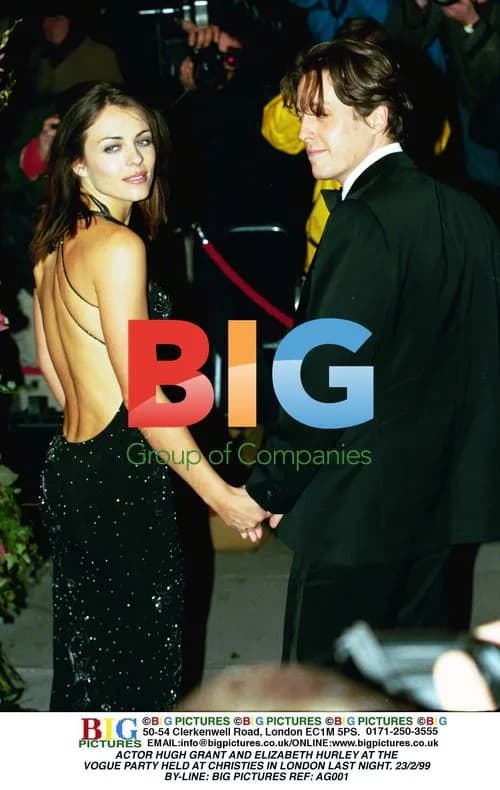 Hugh Grant and Elizabeth Hurley at Vogue Party