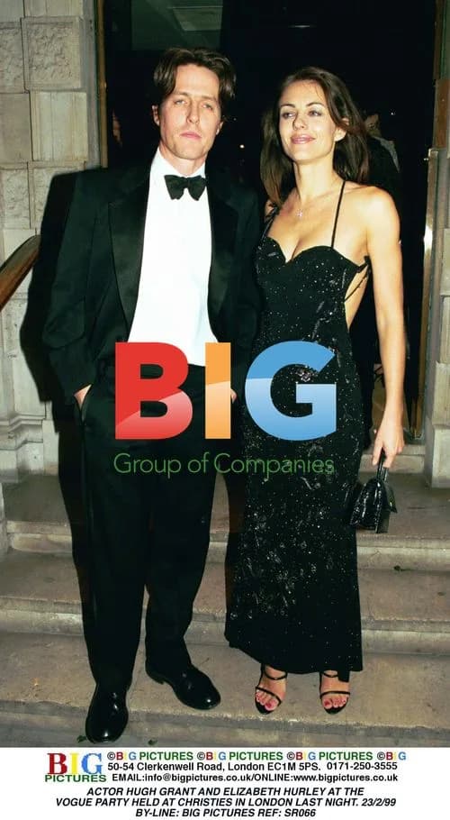 Hugh Grant and Elizabeth Hurley at Vogue Party