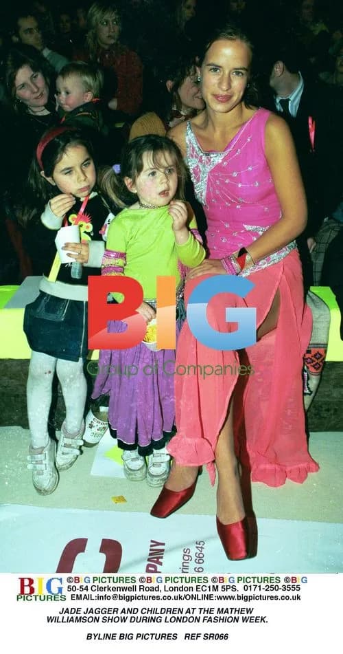 Jade Jagger and Children at Mathew Williamson Show