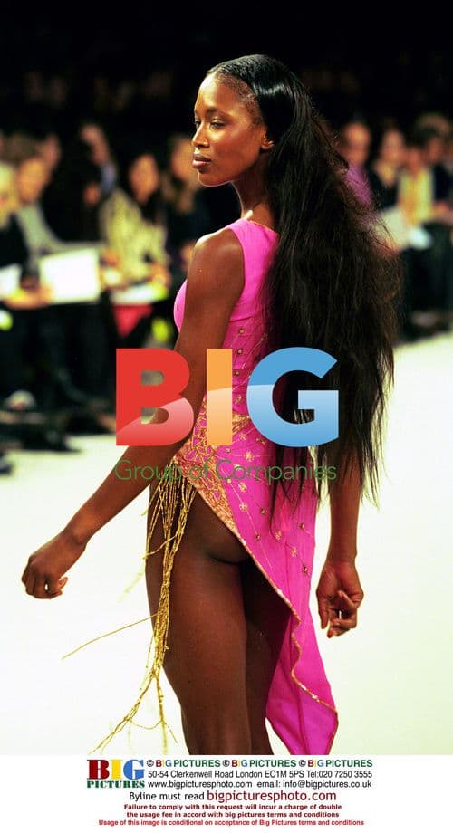 Naomi Campbell at London Fashion Week