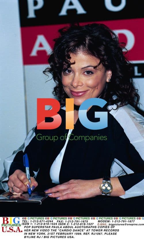 Paula Abdul Autographs "Cardio Dance" Video