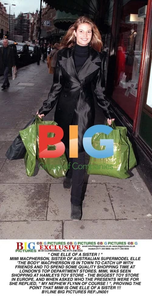 Mimi MacPherson, Elle's Sister, Shopping in London
