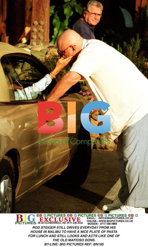 Rod Steiger Drives to Lunch