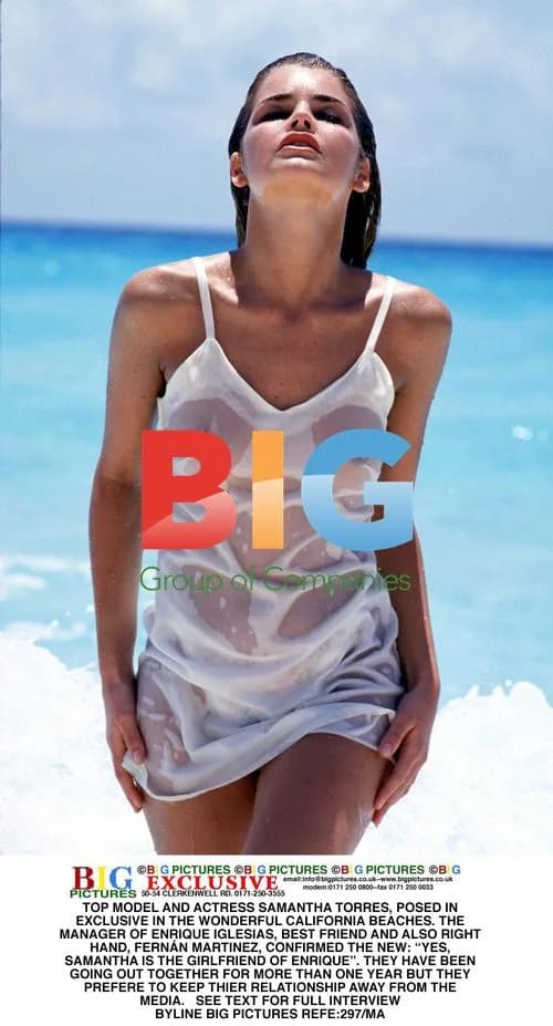 Samantha Torres Posed on California Beaches