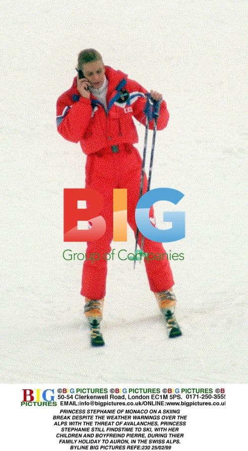 Princess Stephanie Skis in Swiss Alps Despite Warnings