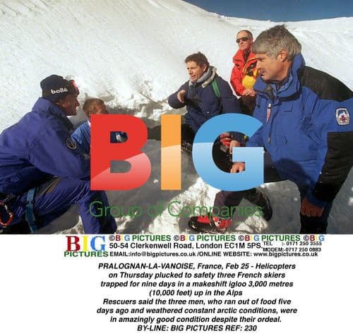 French Skiers Rescued from Makeshift Igloo