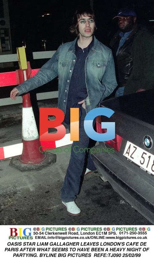 Liam Gallagher Leaves Café de Paris After Party