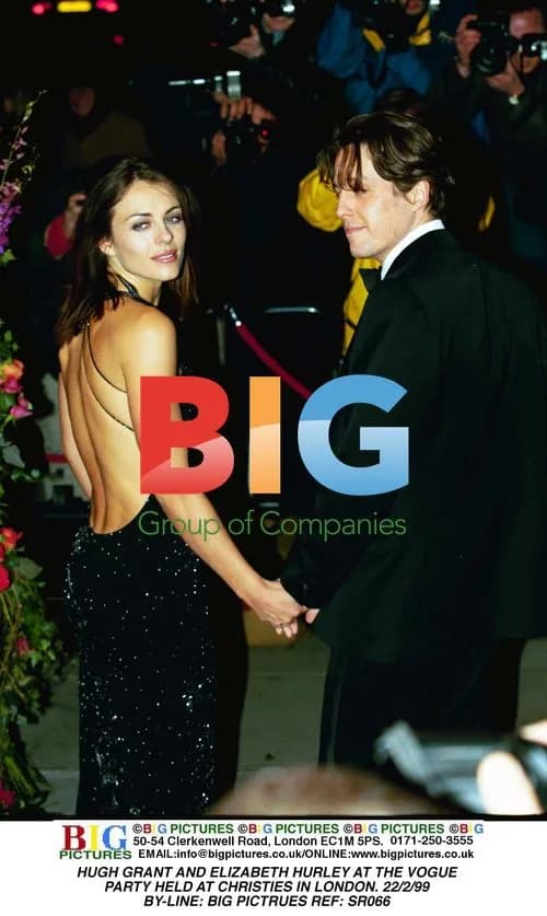 Hugh Grant and Elizabeth Hurley at Vogue Party