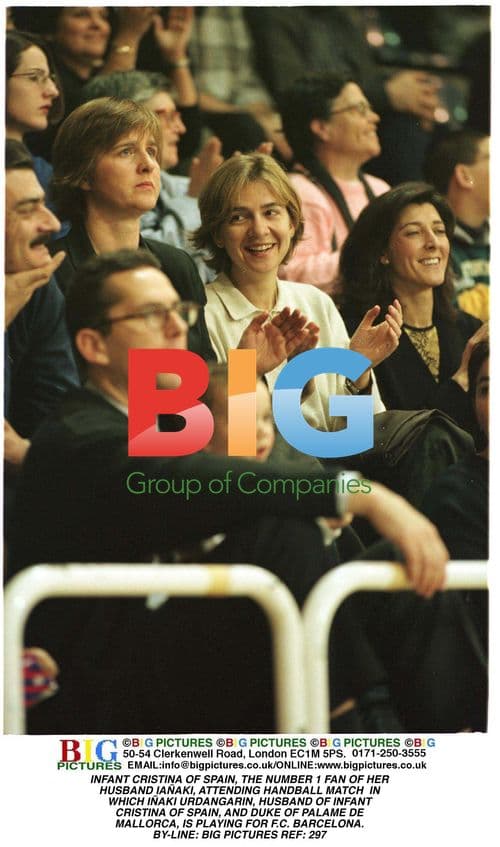 Infant Cristina of Spain at Handball Match