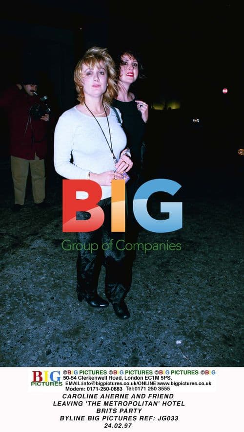 Caroline Aherne Leaves BRITS Party