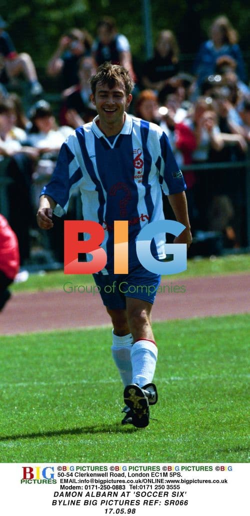 DAMON ALBARN AT 'SOCCER SIX'